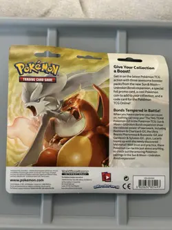 Pokemon Sun & Moon Unbroken Bonds 3-Pack Blister New Sealed Typhlosion Promo - Image 2