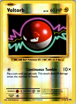 B Voltorb 39/108 Rev Reverse Holo XY Evolutions Pokemon NM - Image 1