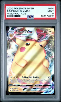 Pokemon Vivid Voltage Full Art Pikachu VMAX PSA 9 - Image 1