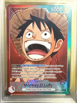 One Piece Monkey D. Luffy Alt Art OP13-001 Leader PSA 10 Gem Mint English - Image 2