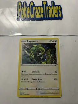 Rayquaza SWSH029 Cosmos Holo Black Star Promo Pokemon Card TCG LP Light played - Image 1