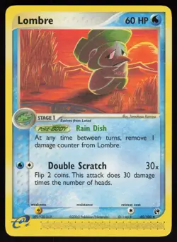 E-Reader Lombre 45/100 Sandstorm Pokemon TCG Card - Image 1