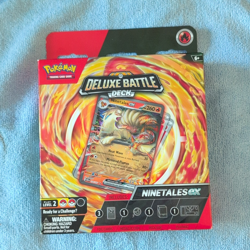 Pokemon Deluxe Battle Deck Ninetales ex Starter Deck 60 Cards 2024 Vulpix Tauros - Image 1