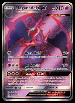 Naganadel GX 121/131 Ultra Rare Forbidden Light Pokemon Card - Image 1