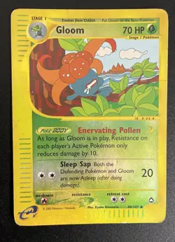 Pokemon Card - Gloom Aquapolis 49/147 Uncommon Non-Holo NM - Image 1