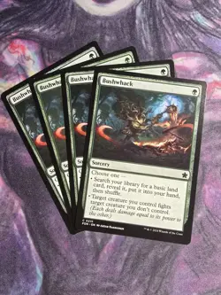 MTG Foundations C Bushwhack #0215 PLAYSET 4X X4 - Image 1