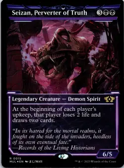 Seizan Perverter of Truth 15 March of the Machine Multiverse Legends MTG Foil MP - Image 1