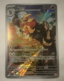Pokemon Pyroar Illustration Rare Holo SV02 Paldea Evolved 120 HP Card 200/193 - Image 1