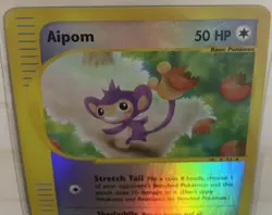 Vintage Pokemon TCG - Aquapolis - Aipom 067/147 Reverse Holo - Image 3
