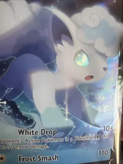 Pokemon TCG Alolan Vulpix V Sword & ShieldSilver Tempest 033/195 Holo Ultra Rare - Image 2