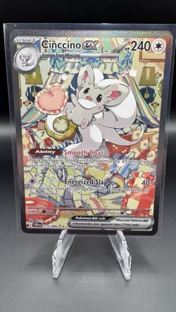 Pokemon Chaos Rising Cinccino EX 119/086 Special Illustration Rare SIR Holo EN - Image 3