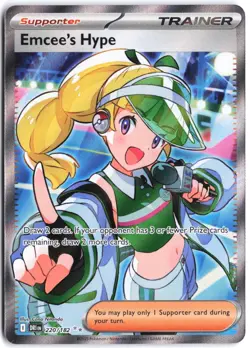 Emcee's Hype 220/182 Ultra Rare Destined Rivals Pokemon NM - Image 1