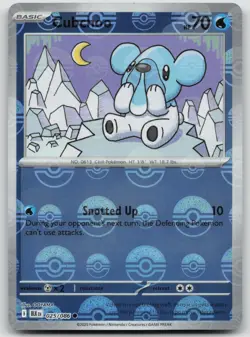 Cubchoo (Poke Ball Pattern) 025/086 Black Bolt Pokemon Holo NM Common - Image 1