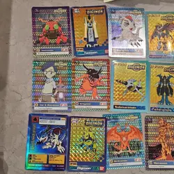 Bandai Digimon CCG Foil Card Lot Rookie Champion Tentomon Taomon Gomamon - Image 2