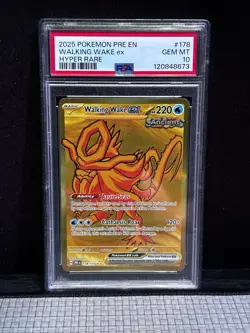 Walking Wake EX Pokemon TCG 178/131 Prismatic Evolutions Gold Hyper Rare PSA 10 - Image 1