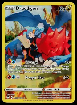 Pokemon Card Druddigon TG09/TG30 Silver Tempest Trainer Gallery - Image 1