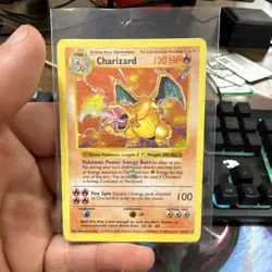 Pokemon Charizard 4/102 Base Set Shadowless Holo Rare 120 HP Card English 1999 - Image 1