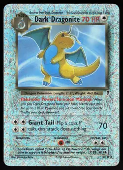 Pokemon Dark Dragonite 5/110 Legendary Collection Reverse Holo Heavily Played - Image 1