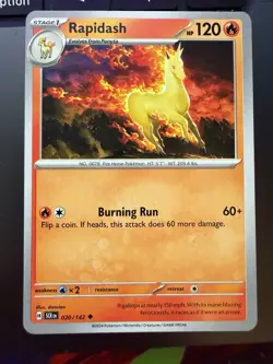 Pokemon TCG Ponyta Rapidash Evolution Line Lot (5) SCR DRI TEF Silver Tempest NM - Image 2