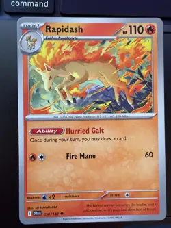 Pokemon TCG Ponyta Rapidash Evolution Line Lot (5) SCR DRI TEF Silver Tempest NM - Image 3