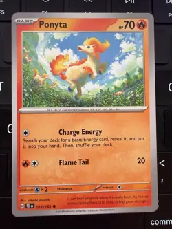 Pokemon TCG Ponyta Rapidash Evolution Line Lot (5) SCR DRI TEF Silver Tempest NM - Image 5