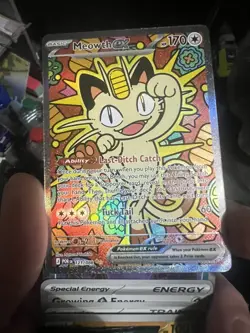 Meowth ex 121/088 ENGLISH Special Illustration Rare - Perfect Order SIR Pokemon - Image 1
