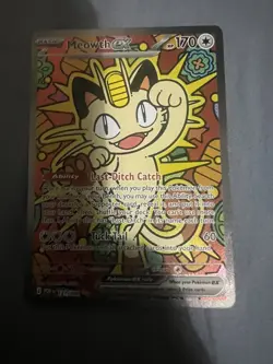 Meowth ex 121/088 ENGLISH Special Illustration Rare - Perfect Order SIR Pokemon - Image 4
