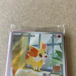 Pokemon TCG Fennekin 080 Black Star ETB promo - Pokemon Centre Stamped SEALED - Image 3