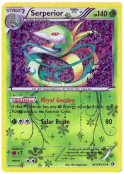 1x Serperior - RC3/RC25 - Uncommon Moderately Played Pokemon BW - Legendary Trea - Image 1