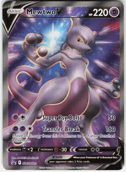 Pokemon Mewtwo V SWSH229 Holo Promo Sword & Shield Promo Pokemon Near Mint - Image 1