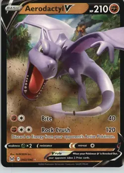 Aerodactyl V 092/196 Holo V Rare Lost Origin Pokemon Near Mint - Image 1