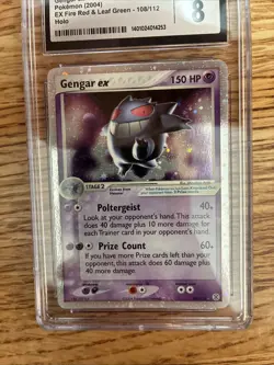 Pokemon Gengar EX 108/112 EX Fire Red/Leaf Green Holo Rare PSA/CGC 8 Mint -POP50 - Image 2
