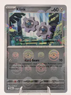 Klink (Poke Ball Pattern) 061/086 Holo Common Black Bolt Pokemon Near Mint - Image 1