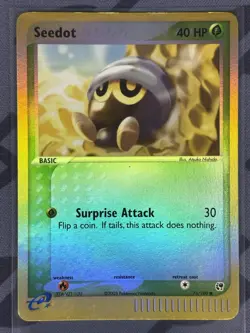 Pokemon TCG - Seedot 76/100 Reverse Holo - Lightly Played/MP - Sandstorm 2003 - Image 1