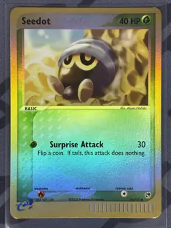 Pokemon TCG - Seedot 76/100 Reverse Holo - Lightly Played/MP - Sandstorm 2003 - Image 5