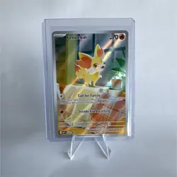 Pokemon Fennekin 080 - Chaos Rising Black Star Promo Full Art Holo - NM - Image 1