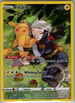 Pikachu TG05/TG30 - Pokemon SWSH11: Lost Origin Trainer Gallery - Holo Rare (NM) - Image 1