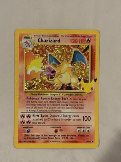 2021 Pokemon Celebrations Classic Collect Base #4/102 Charizard Holo -FLAWLESS- - Image 4