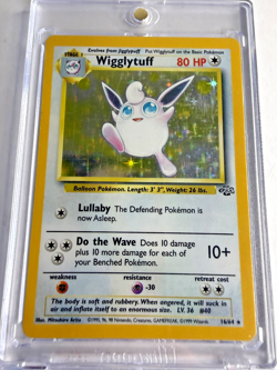 Pokemon TCG Wigglytuff Holo Jungle Set (1999) 16/64 WOTC Condition MP/HP - Image 1