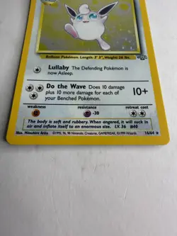 Pokemon TCG Wigglytuff Holo Jungle Set (1999) 16/64 WOTC Condition MP/HP - Image 5