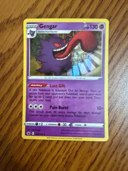 Gengar 057/198 Holo Rare Chilling Reign Pokemon Holo Near Mint - Image 1
