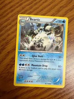 Beartic 22/111 Rare Furious Fists Pokemon Near Mint - Image 1
