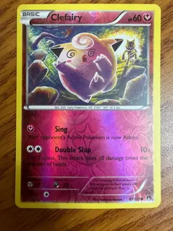 Clefairy 81/122 Common BREAKpoint Pokemon Reverse Holo Near Mint - Image 1