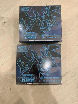 Pokemon Center Pokemon TCG ETB Lot of 2 Mega Evolution Phantasmal Flames - Image 1