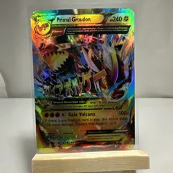 Pokemon TCG Primal Groudon-EX Holo Holo Rare Card Primal Clash 86/160 NM - Image 1