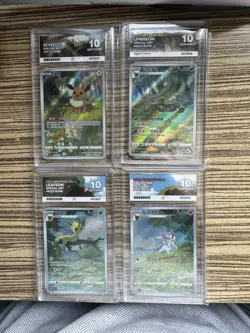 Pokemon TCG Gem Vol 2 ACE 10 Consecutive Cert - Eevee Umbreon Leafeon Sylveon - Image 1