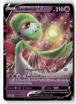 Gardevoir V SWSH105 Holo Promo Sword & Shield Promo Pokemon Holo Near Mint - Image 1