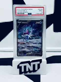 Pokemon TCG Crown Zenith Galarian Gallery Suicune V GG38 Full Art Holo PSA 9 - Image 1