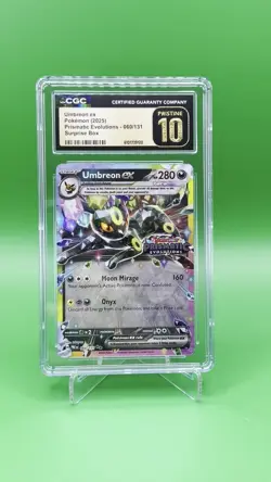 Umbreon EX 060/131 Prismatic Evolutions Stamped Promo CGC Pristine 10 Pokemon - Image 2