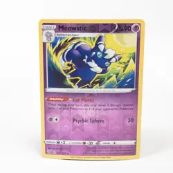 Meowstic 061/163 Pokemon SWSH05: Battle Styles Rare Reverse Holo NM - Image 1